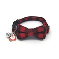 Christmas Plaid Pet Collar Bell Bowknot Patch Cat Collar Dog Collar Wholesalepicture10