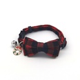 Christmas Plaid Pet Collar Bell Bowknot Patch Cat Collar Dog Collar Wholesalepicture11