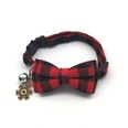 Weihnachten Plaid Haustierhalsband Glocke Bowknot Patch Katzenhalsband Hundehalsband Grohandelpicture12