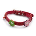 fashion PU flower dog cat collar dog cat collar small dog pet collarpicture14