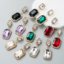 Boucles d39oreilles gomtriques en diamant de verre  la mode europenne et amricaine Boucles d39oreilles pendantes longues pour femmespicture13