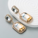 Boucles d39oreilles gomtriques en diamant de verre  la mode europenne et amricaine Boucles d39oreilles pendantes longues pour femmespicture12