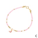 personnalit couleur mixte pierre semiprcieuse couleur perle bracelet pendentif coeur en zirconiumpicture13