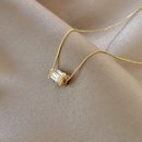 Korean fashion geometric necklace simple niche pendant copper necklace wholesalepicture10