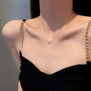 Korean fashion geometric necklace simple niche pendant copper necklace wholesalepicture11