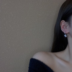 fashion micro-inlaid zircon ear buckles earrings ear jewelry