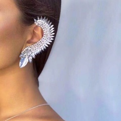 European and American exaggerated full diamond wings ear buckle fashion ear bone clip