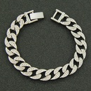 European and American hiphop full diamond Cuban chain bracelet wholesalepicture13