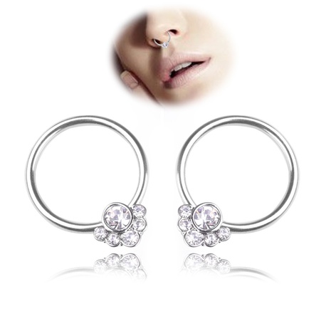 Korean version of nose ring earrings diamond nose ring's discount tags