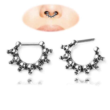 Skull earrings steel earrings nose ring earrings piercing jewelry's discount tags