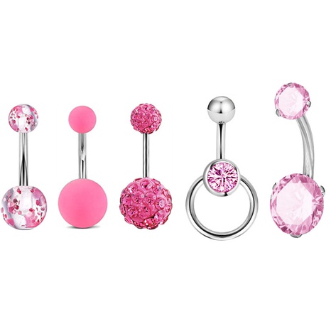 new belly button nail zircon fashionable piercing jewelry set's discount tags