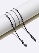 fashion simple black pearl glasses chainpicture6
