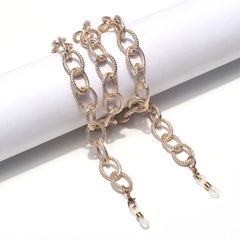 fashion simple color-preserving printing rope metal glasses chain