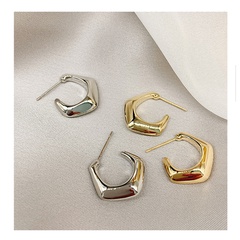 Geometric earrings 2021 new trendy fashion copper earrings