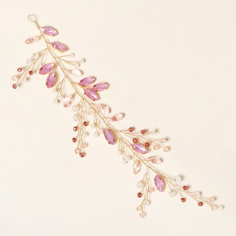 bijoux de mariée créatifs accessoires de robe de mariée mode bandeau fait main strass rose's discount tags