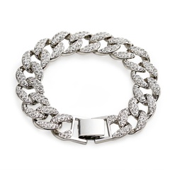 Cuban bracelet hiphop diamond bracelet wholesale