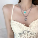 Fashion heartshape necklace female resin pendant necklace wholesalepicture7