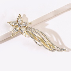 Five-pointed star hairpin crystal side clip rhinestone hair accessories