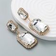 Boucles d39oreilles gomtriques en diamant de verre  la mode europenne et amricaine Boucles d39oreilles pendantes longues pour femmespicture14