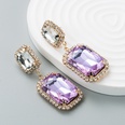 Boucles d39oreilles gomtriques en diamant de verre  la mode europenne et amricaine Boucles d39oreilles pendantes longues pour femmespicture16
