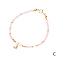 personnalit couleur mixte pierre semiprcieuse couleur perle bracelet pendentif coeur en zirconiumpicture17