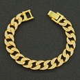European and American hiphop full diamond Cuban chain bracelet wholesalepicture16