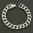 European and American hiphop full diamond Cuban chain bracelet wholesalepicture17