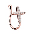 Pincenez anneau de nez faux diamant croix de mode europennepicture15