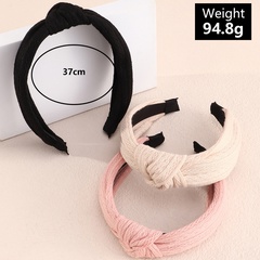European and American new style wide-brimmed fabric hair accessories knotted headband