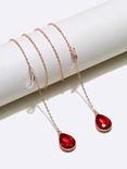metal rope gold red drop pendant glasses chain fashionpicture15