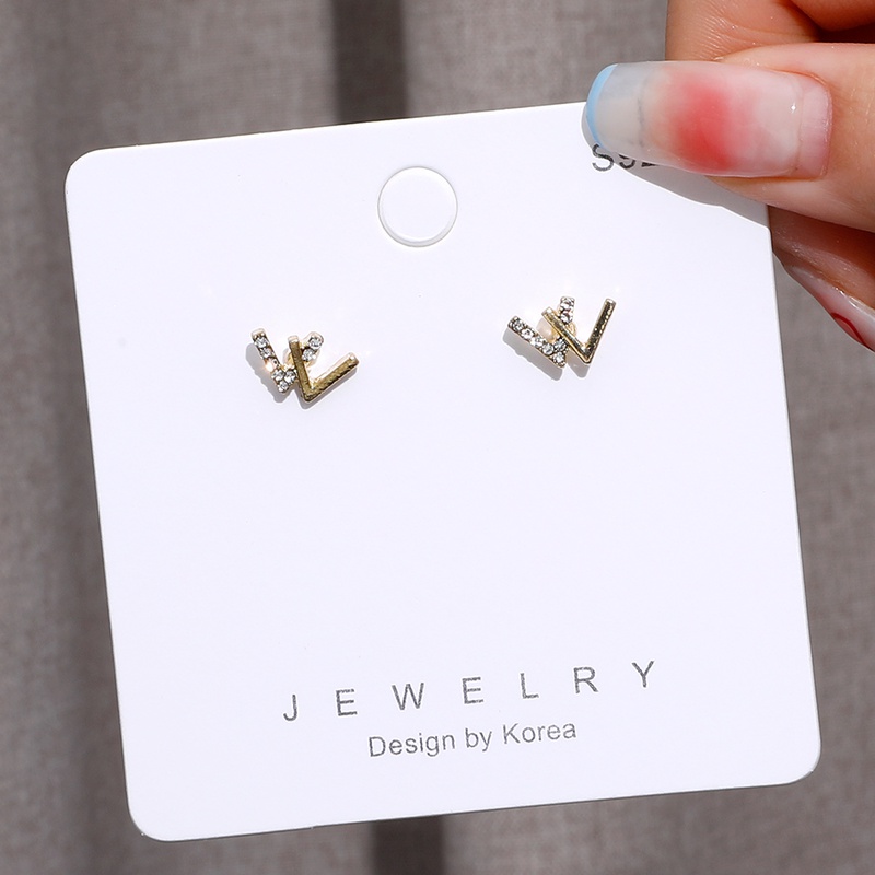 Luxury fashion letter V earrings wholesale