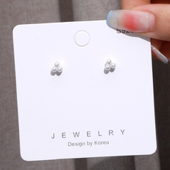 simple three pearl earrings wholesale