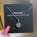 Titanium steel water drop phoenix full diamond zircon necklacepicture10