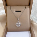 Titanium steel water drop phoenix full diamond zircon necklacepicture11