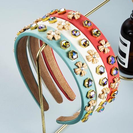 serre-tête rétro baroque avec perles fines pour femmes's discount tags