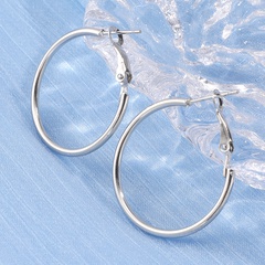Fashion simple Korean style circle earrings