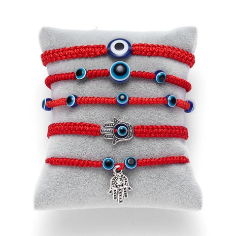 European and American new blue eyes evil eyes red rope bracelet wholesale's discount tags