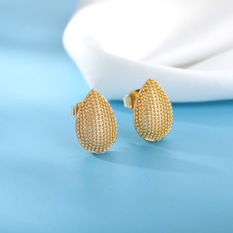 Europäische und amerikanische neue tropfenförmige Ohrringe weiblich 18k vergoldete Ohrringe's discount tags
