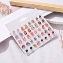 butterfly flag love snail daisy bee puppy star plant earrings 20 pairs setpicture8