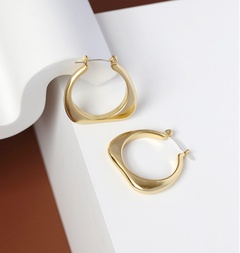 geometric metal earrings fashion hollow titanium steel earring
