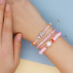 new bohemian suit stacking bracelet personality tila rice bead soft ceramic bracelet