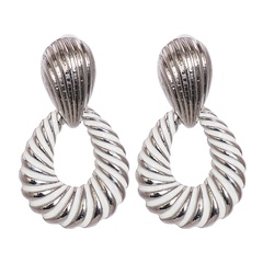 new alloy twill earrings jewelry European and American female earrings wholesale
