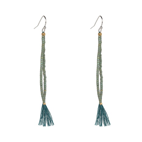 lady exaggerated simple beads tassel earrings wholesale's discount tags