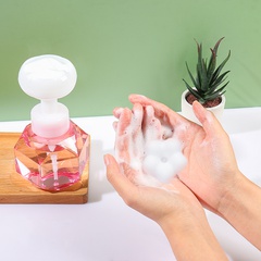 300ml plastic bottle flower-shaped bubble hand soap bottle cosmetic dispensing foam bottle