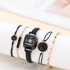 Luxury suit leather watch fashion ladies casual quartz watch