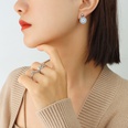 Persnlichkeit kleines Gnseblmchen Titanstahl Halskette Armband Ohrringe Schmuckpicture14