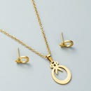 fashion alloy heart shape scissors earrings necklace setpicture13