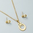 fashion alloy heart shape scissors earrings necklace setpicture15