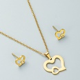 fashion alloy heart shape scissors earrings necklace setpicture16