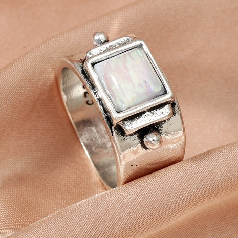 new vintage moonstone ring European and American style ring's discount tags